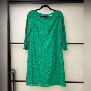 Eliza J lace green dress